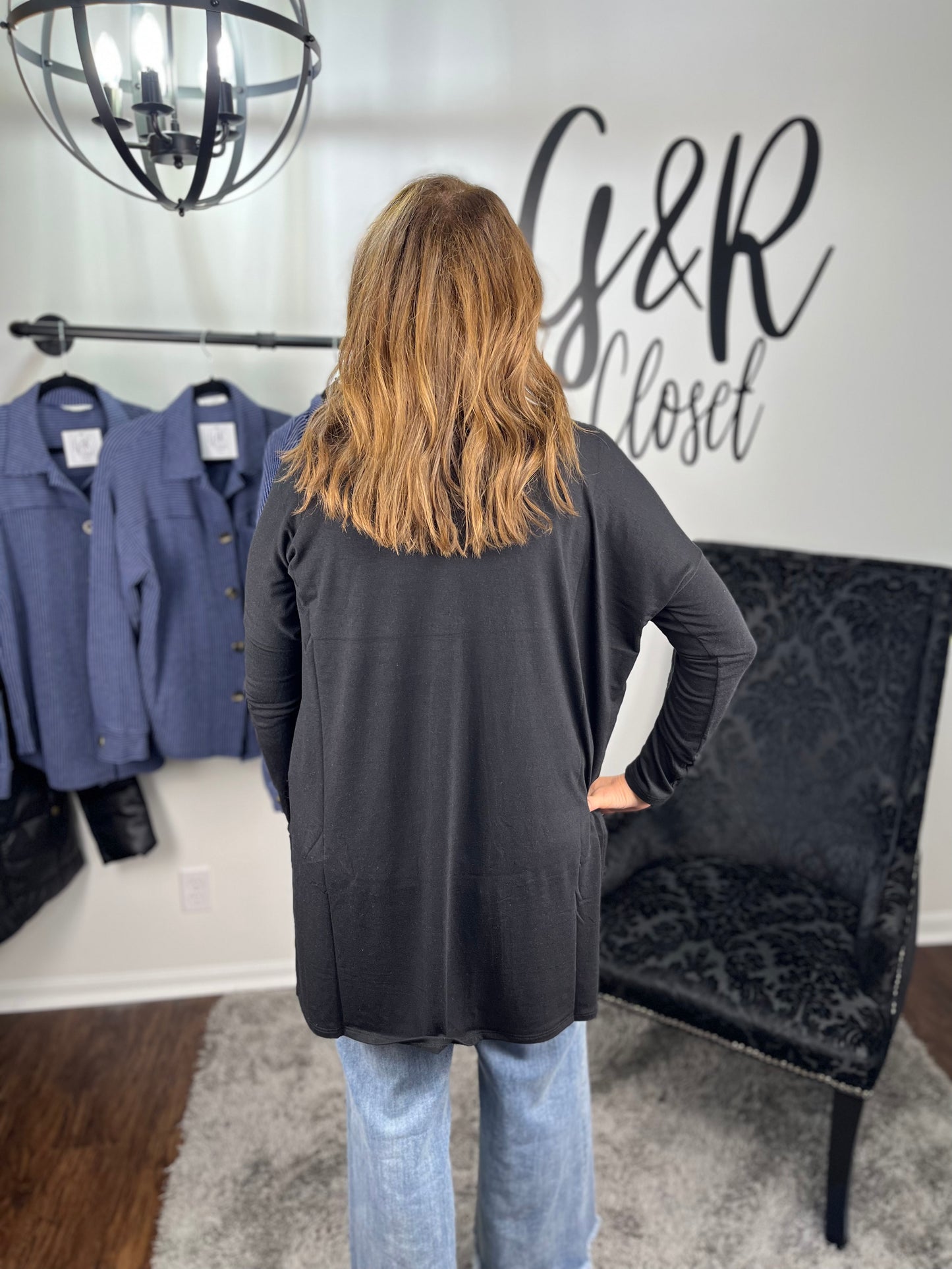 ZENANA Dolman Long Sleeve V-Neck Top Full Size Run