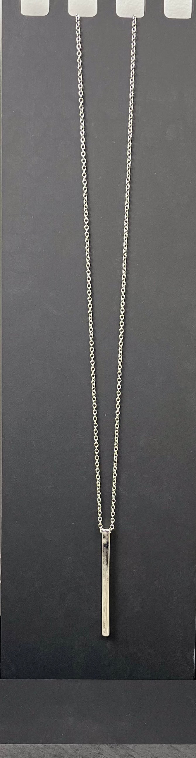 JUDSON Silver Bar Necklace