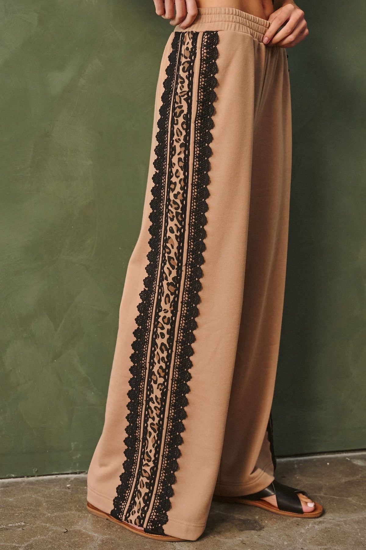 JADE BY JANE Plus Size Lace Side Stripe Pants