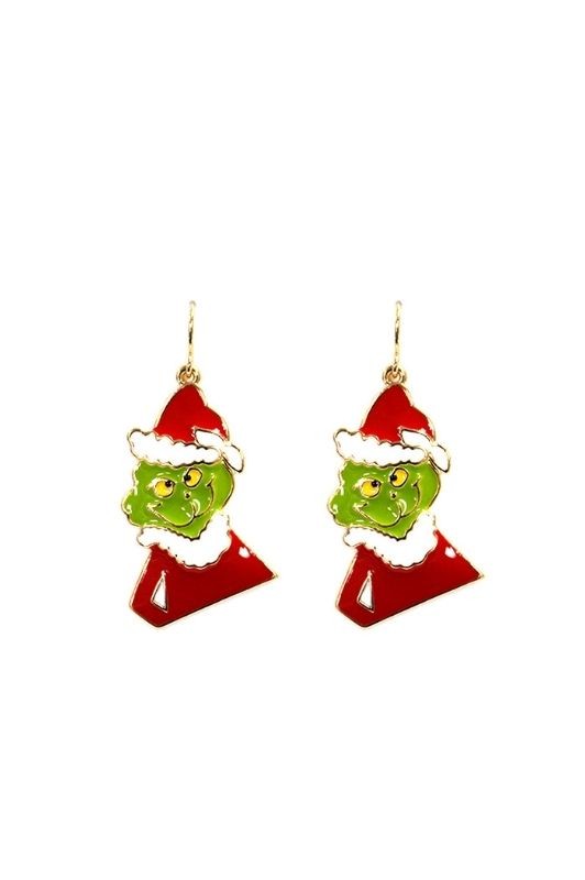 JOBERRY Santa Claus Grinch Dangle Earrings