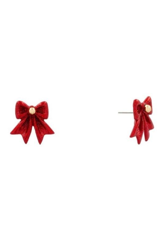 JOBERRY Christmas Ribbon Bow Earrings