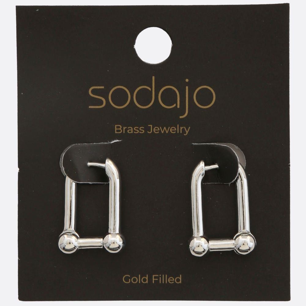 JOBERRY Sodajo U Shape Gold Filled Earrings