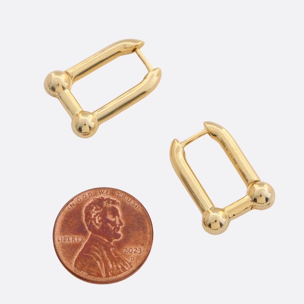 JOBERRY Sodajo U Shape Gold Filled Earrings
