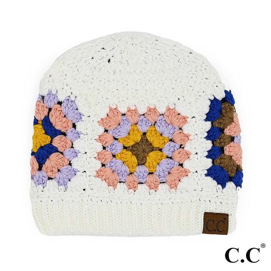 JUDSON CC Crochet Granny Square Beanie