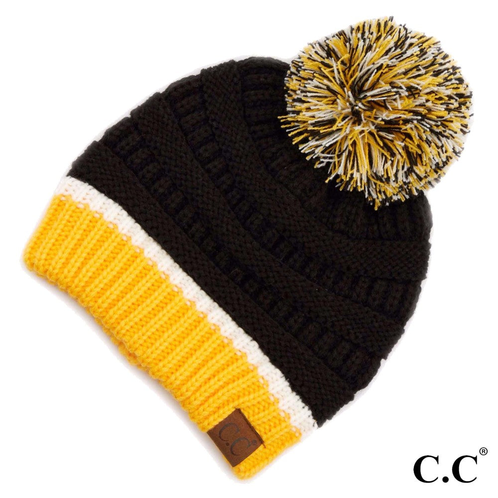JUDSON CC Game Day Knit Pom Beanie