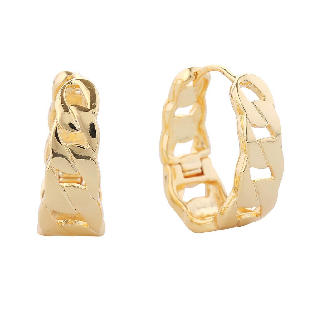 JUDSON Gold Dipped Chain Link Earrings