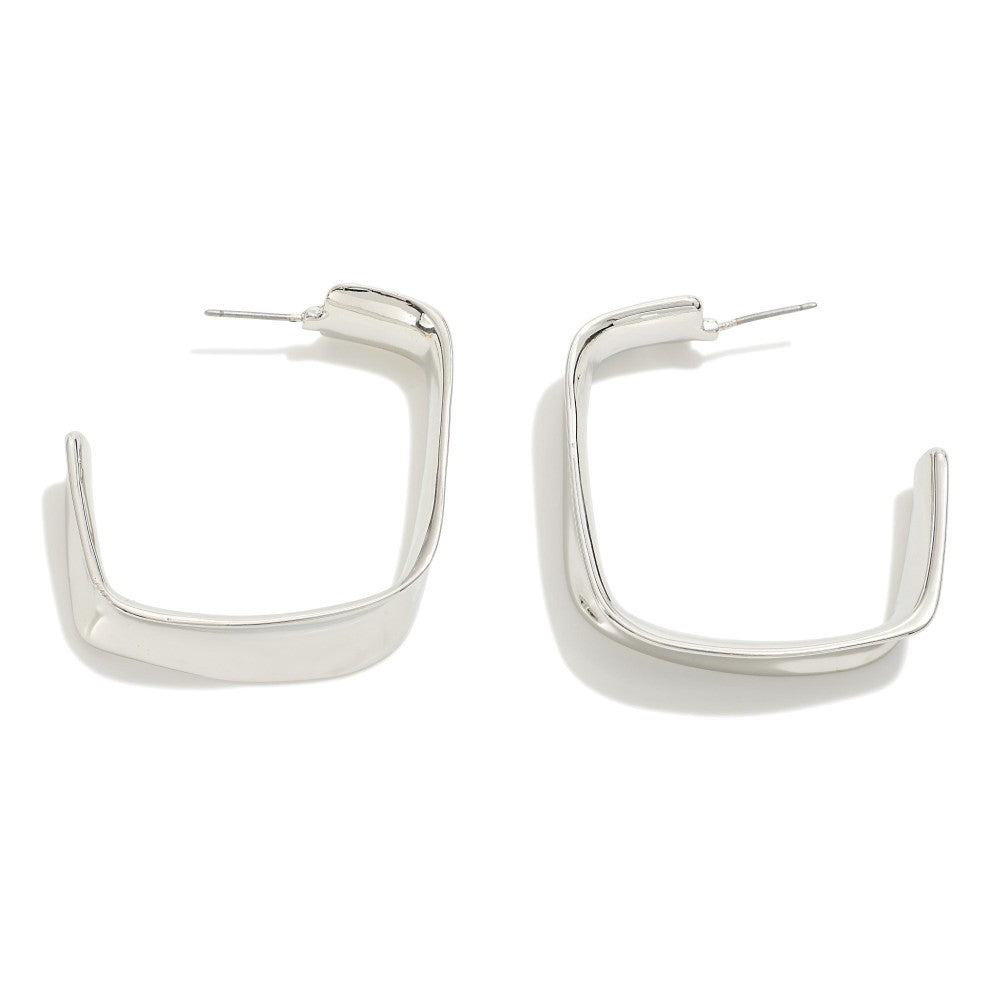 JUDSON Chunky Drop Hoop Earrings