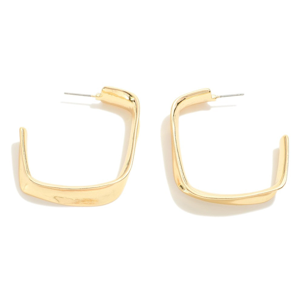 JUDSON Chunky Drop Hoop Earrings