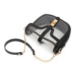 JUDSON Clear Tote Bag W/ Vegan Leather