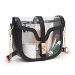 JUDSON Clear Tote Bag W/ Vegan Leather
