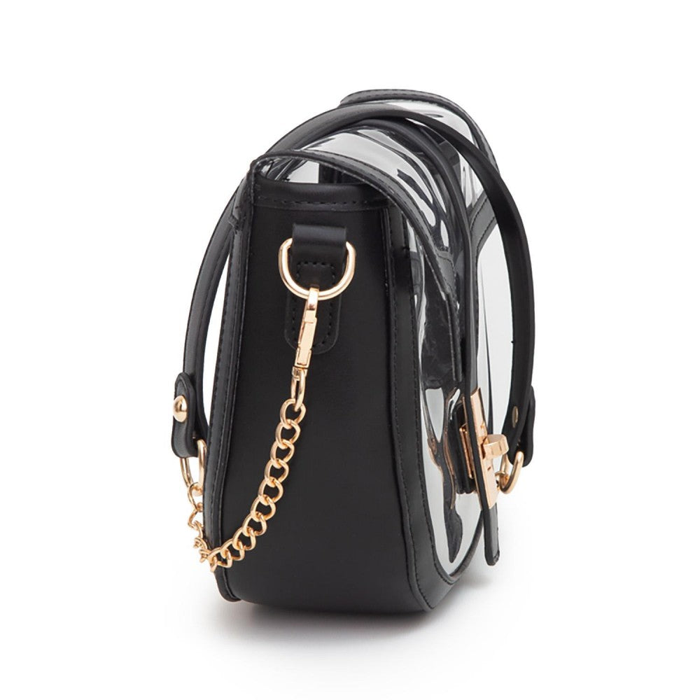 JUDSON Clear Tote Bag W/ Vegan Leather