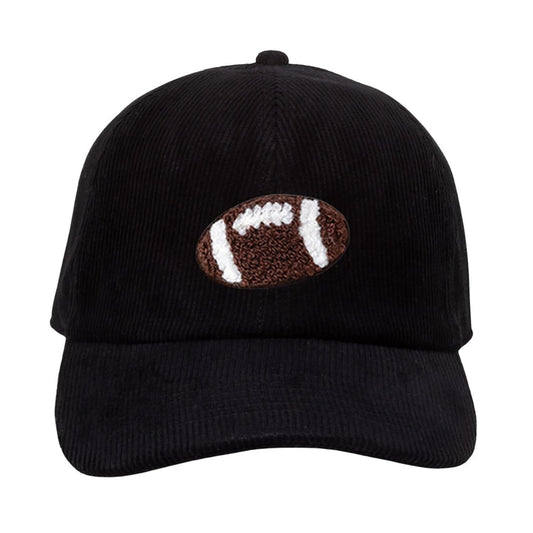 JUDSON Chenille Football Patch Corduroy Cap