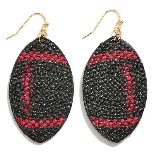 JUDSON Football Drop Earrings