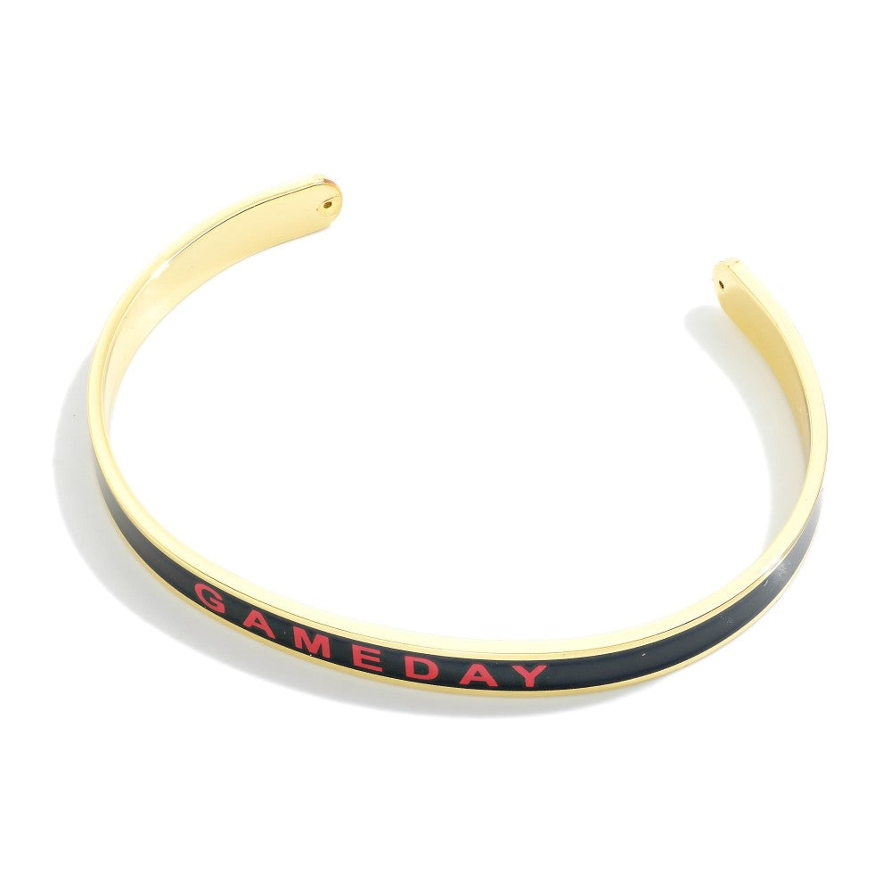 JUDSON Gold Dipped Color Stripe Game Day Bracelet