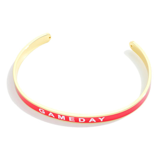 JUDSON Gold Dipped Color Stripe Game Day Bracelet