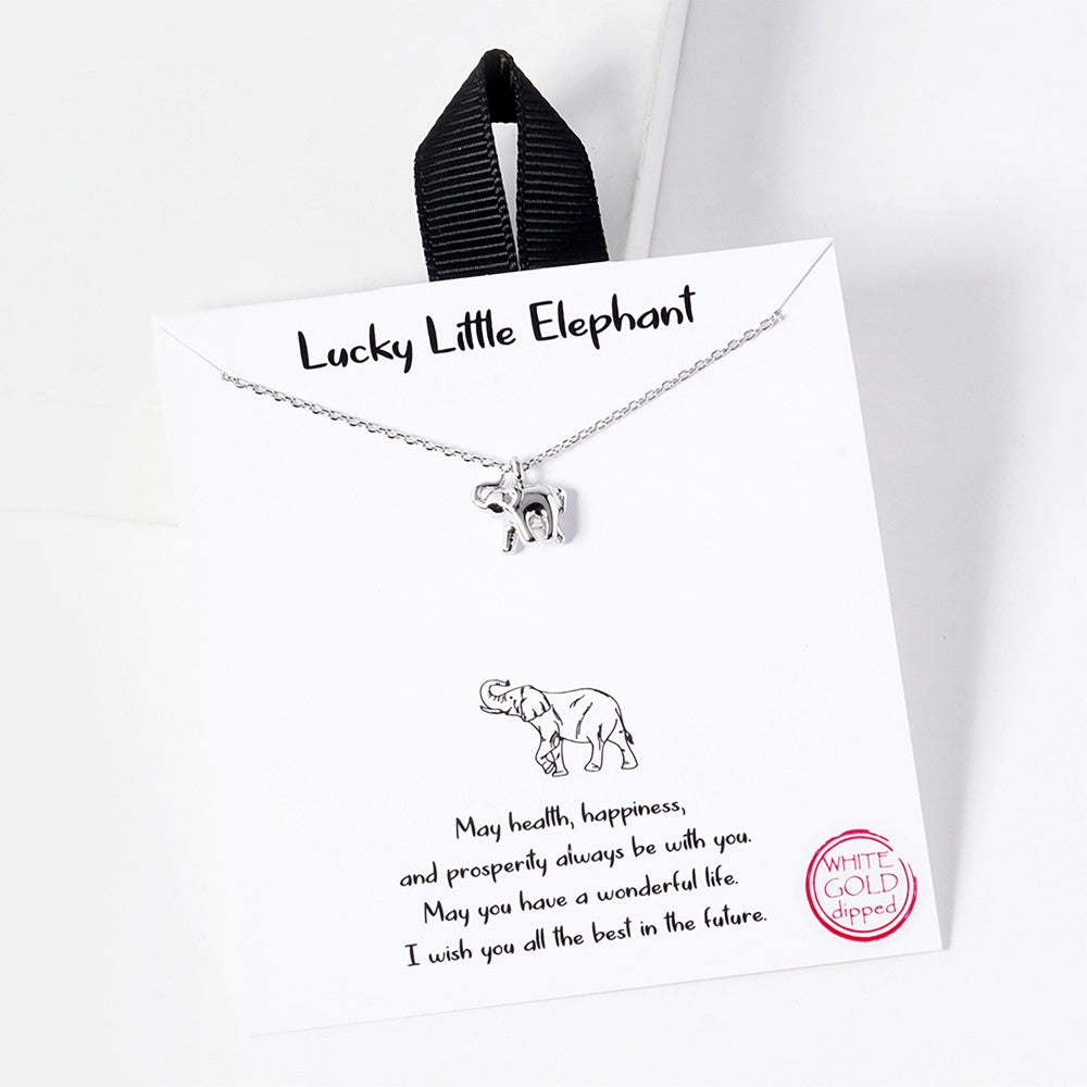 JUDSON Lucky Little Elephant Necklace