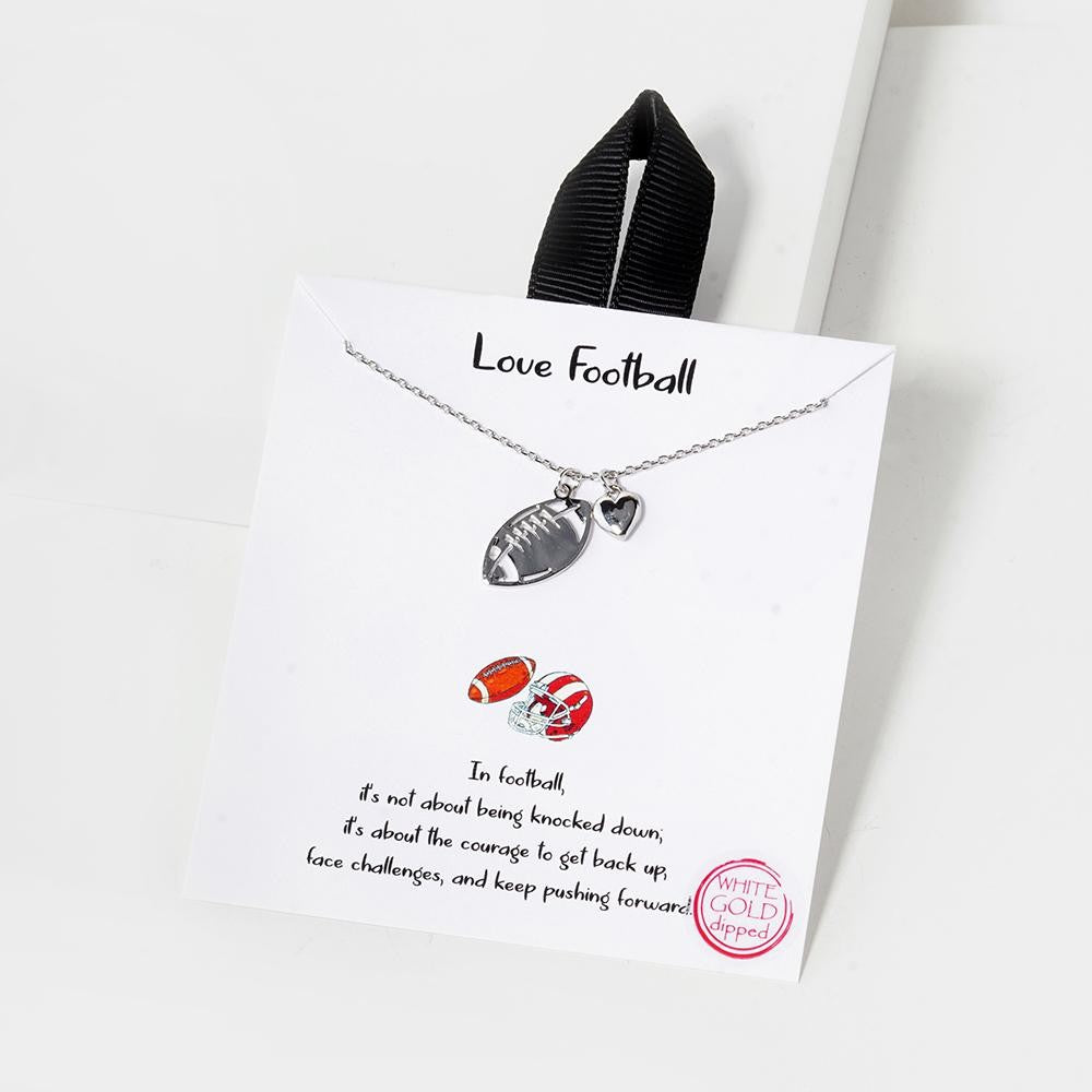 JUDSON Love Football Necklace