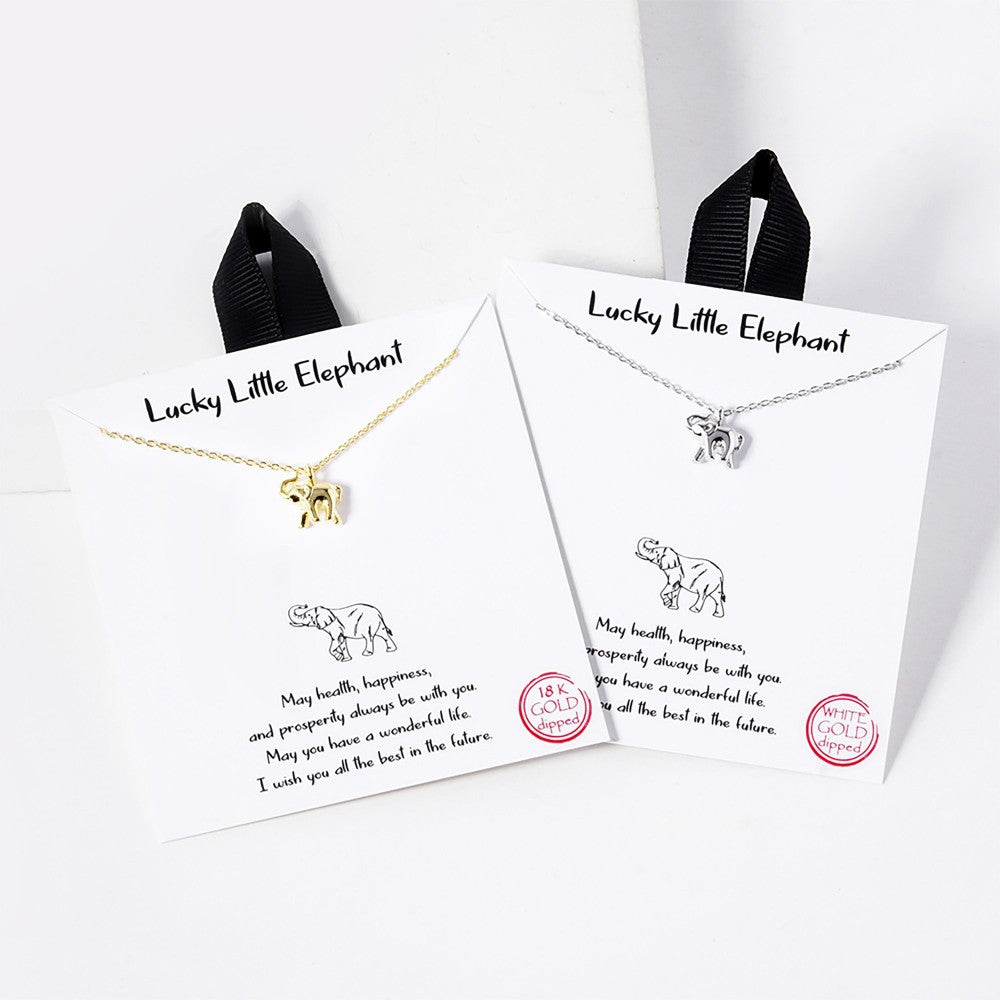 JUDSON Lucky Little Elephant Necklace