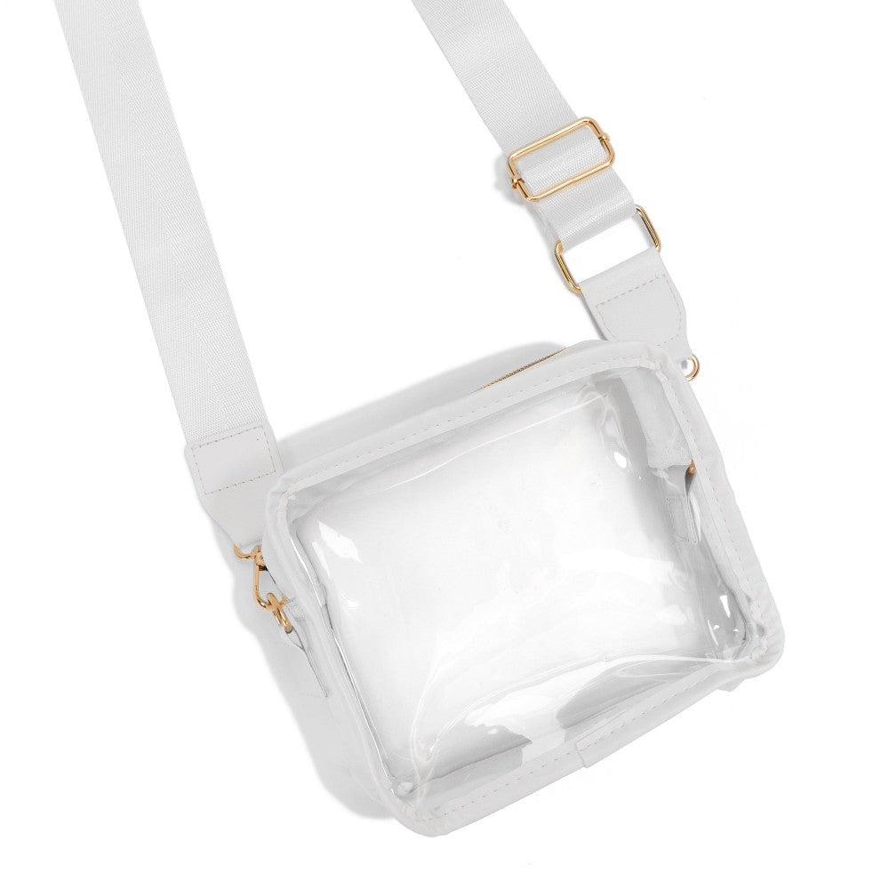 JUDSON Clear Square Cross Body Bag