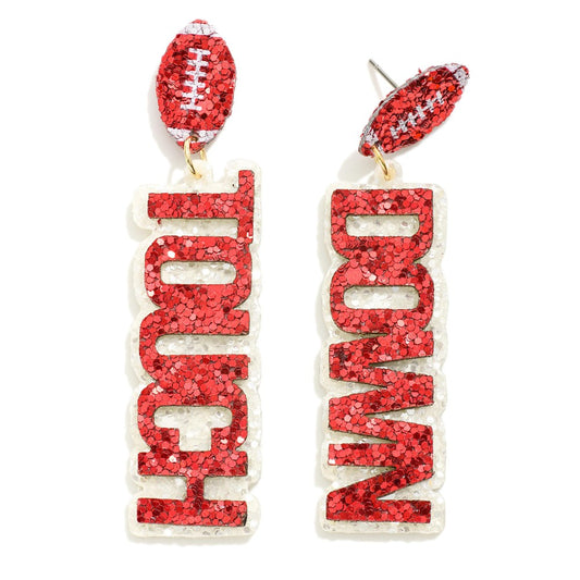 JUDSON Touch Down Glitter Earrings