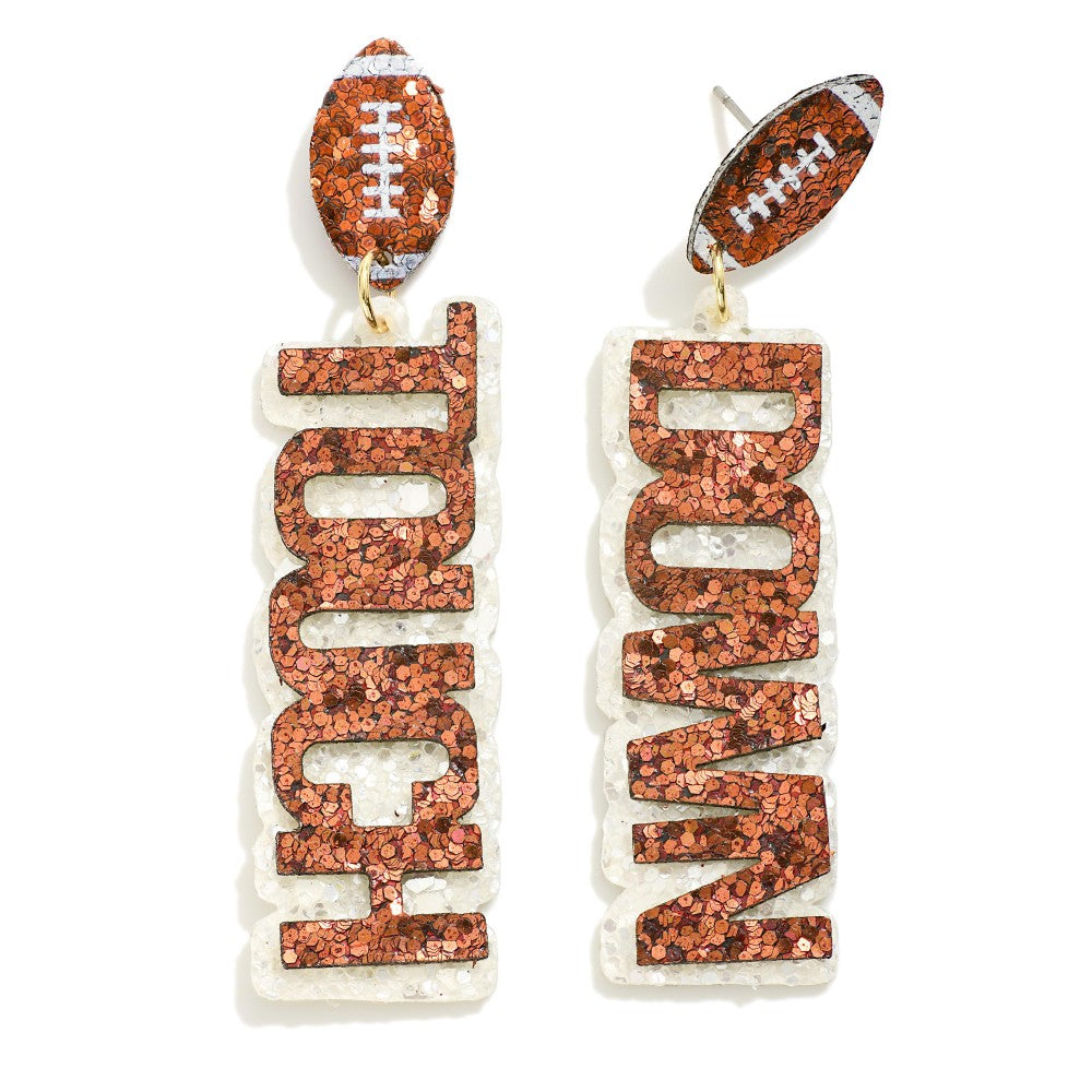 JUDSON Touch Down Glitter Earrings