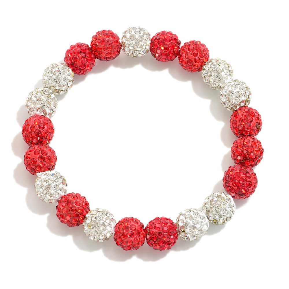 JUDSON Two Tone Rhinestone Bracelet