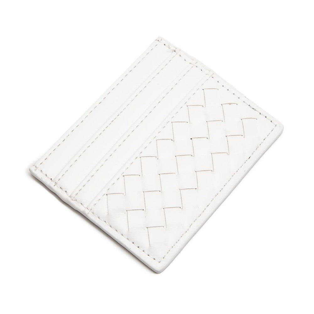 JUDSON Double-Sided Woven Vegan Leather Card Holder