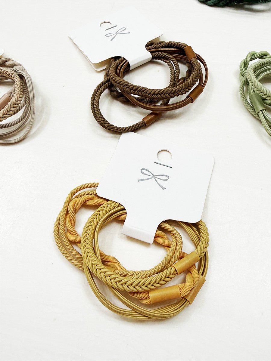 LOVE Assorted Basic Hair Tie Set 6 PC