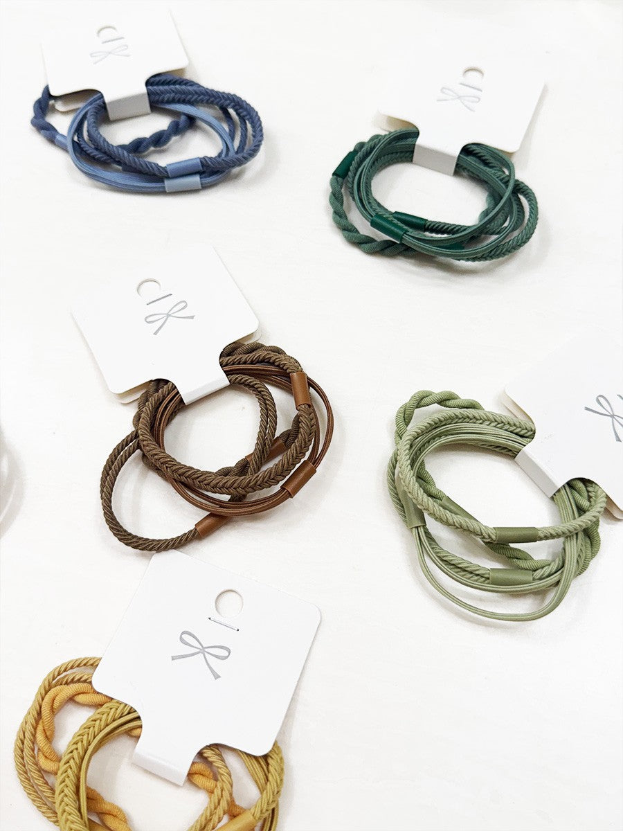 LOVE Assorted Basic Hair Tie Set 6 PC