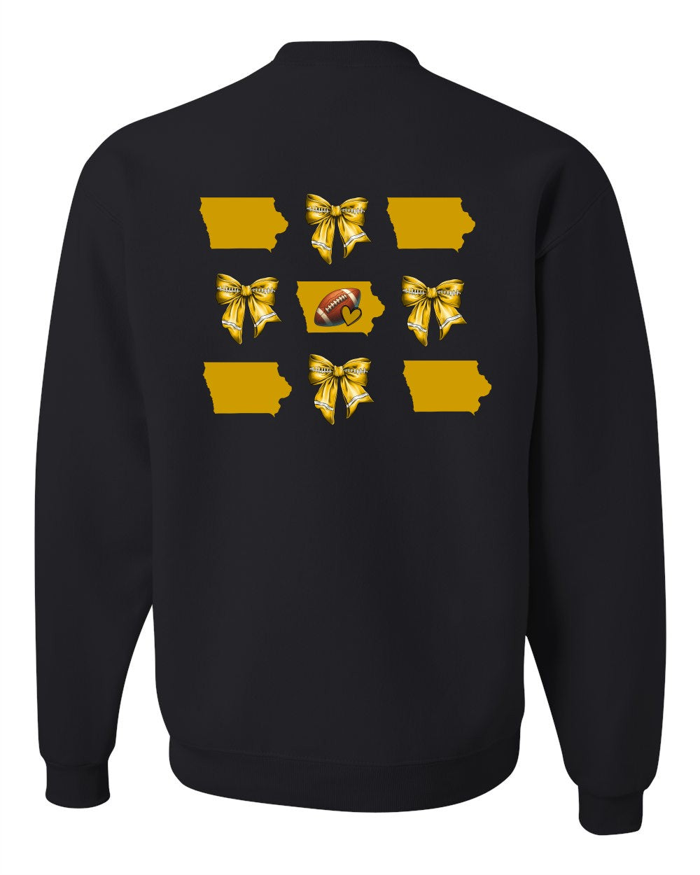 OCEAN Iowa Coquette Football Sweatshirt