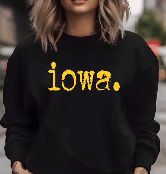 OCEAN Iowa Dot Game Day Sweatshirt Black