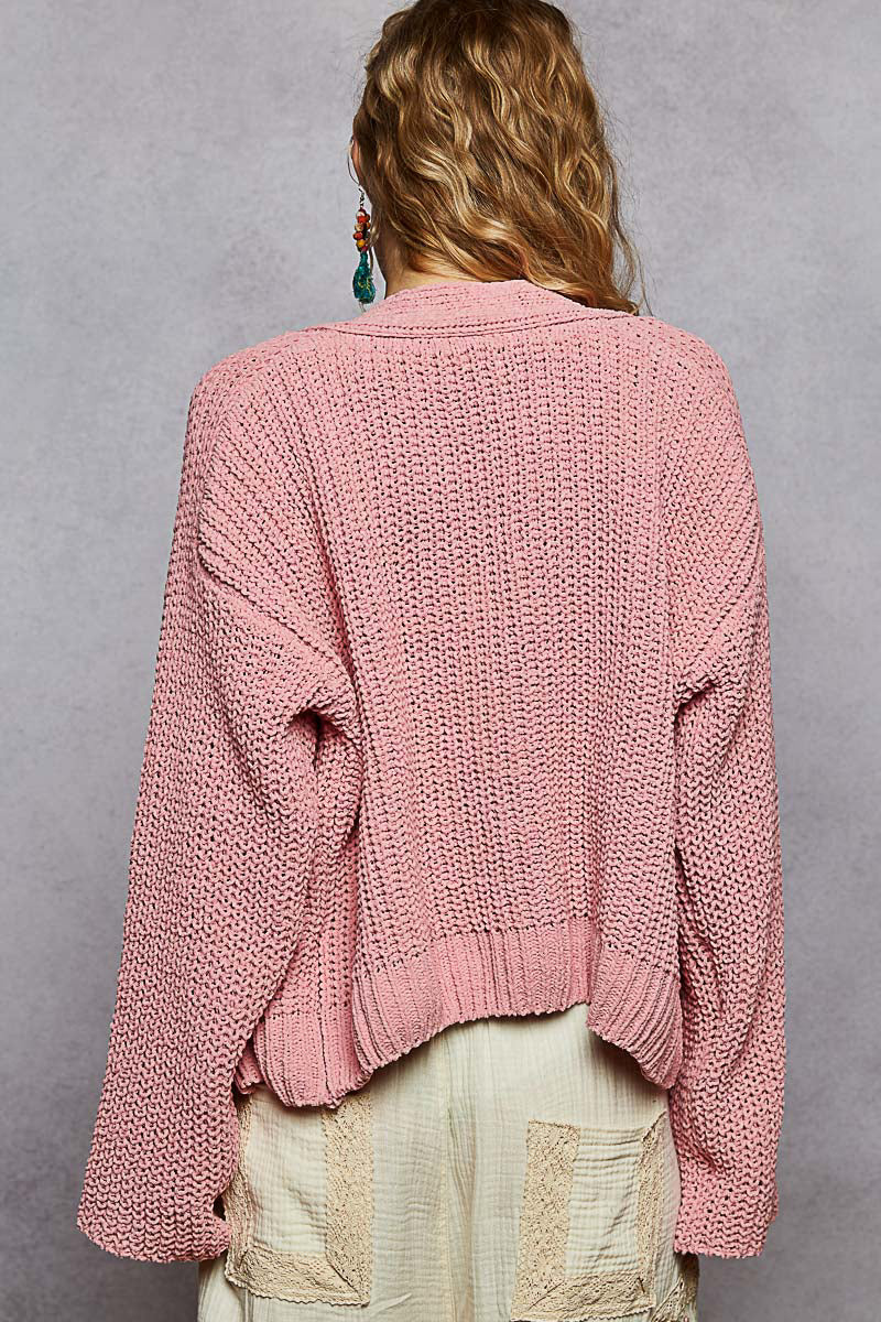 POL Chenille Cardigan