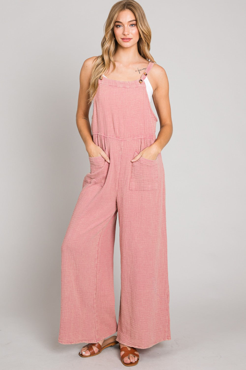 HEYSON Mineral Washed Gauze Overall