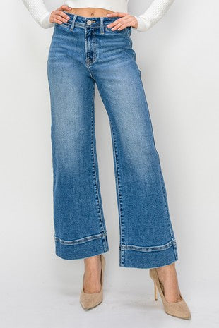 RISEN High Rise Wide Jeans