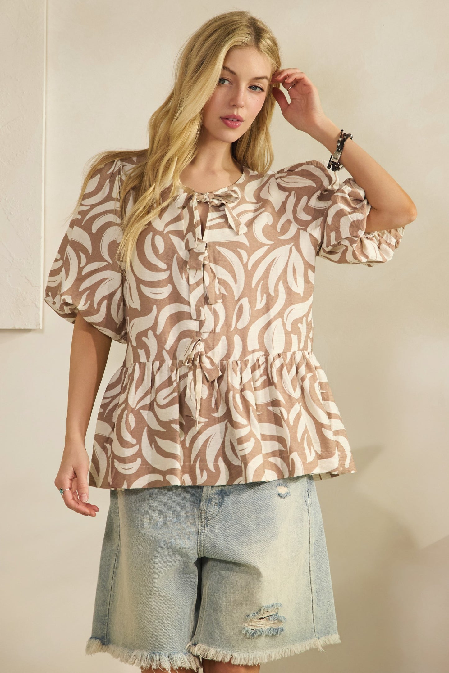 SAGE+FIG Boho Botanical Top