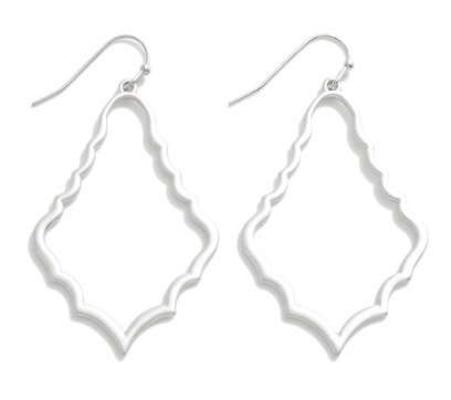 JUDSON Geometric Metal Drop Earrings in Gold or Silver