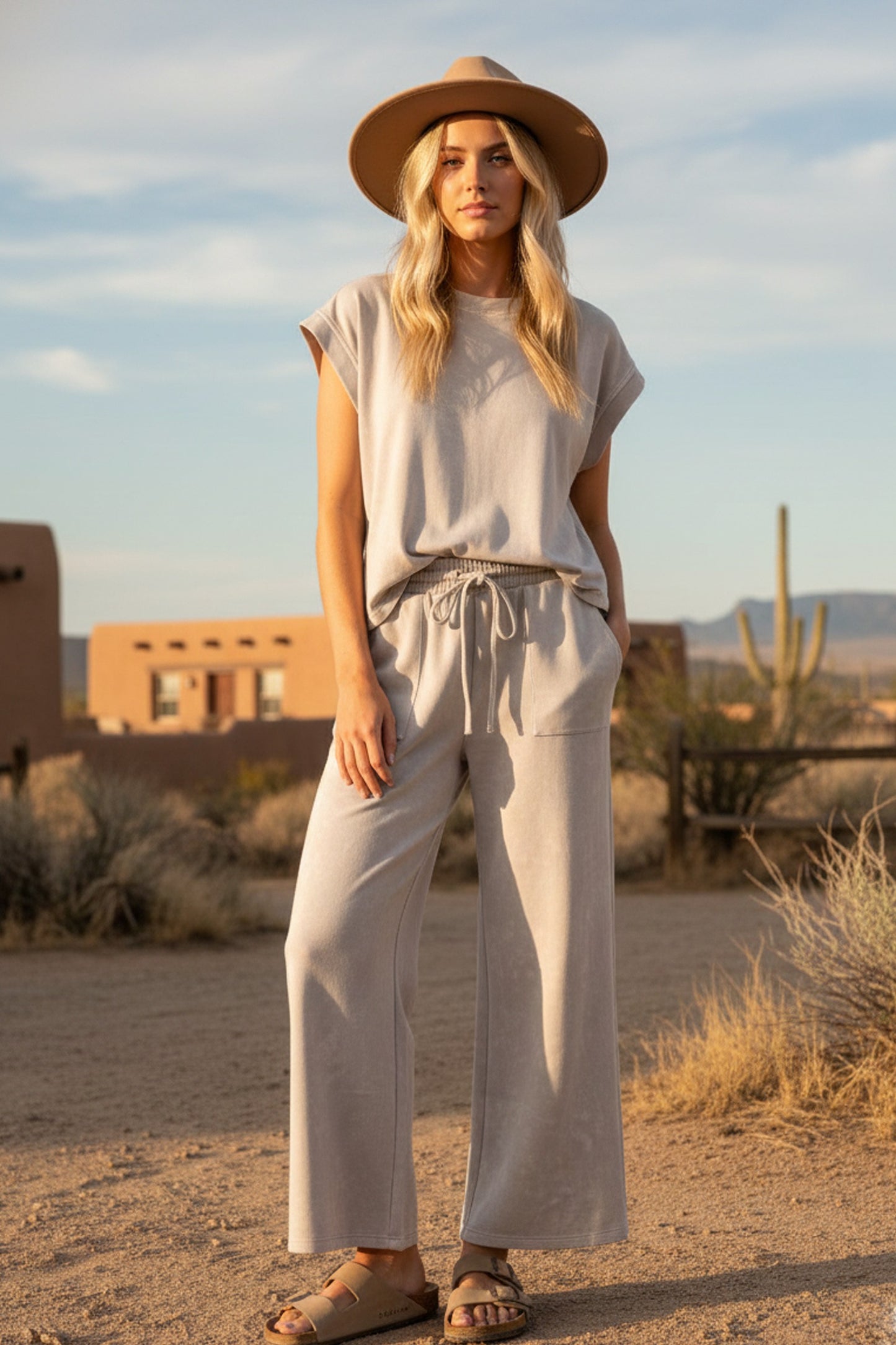 SEWN+SEEN Mineral Wash Scuba Lounge Set