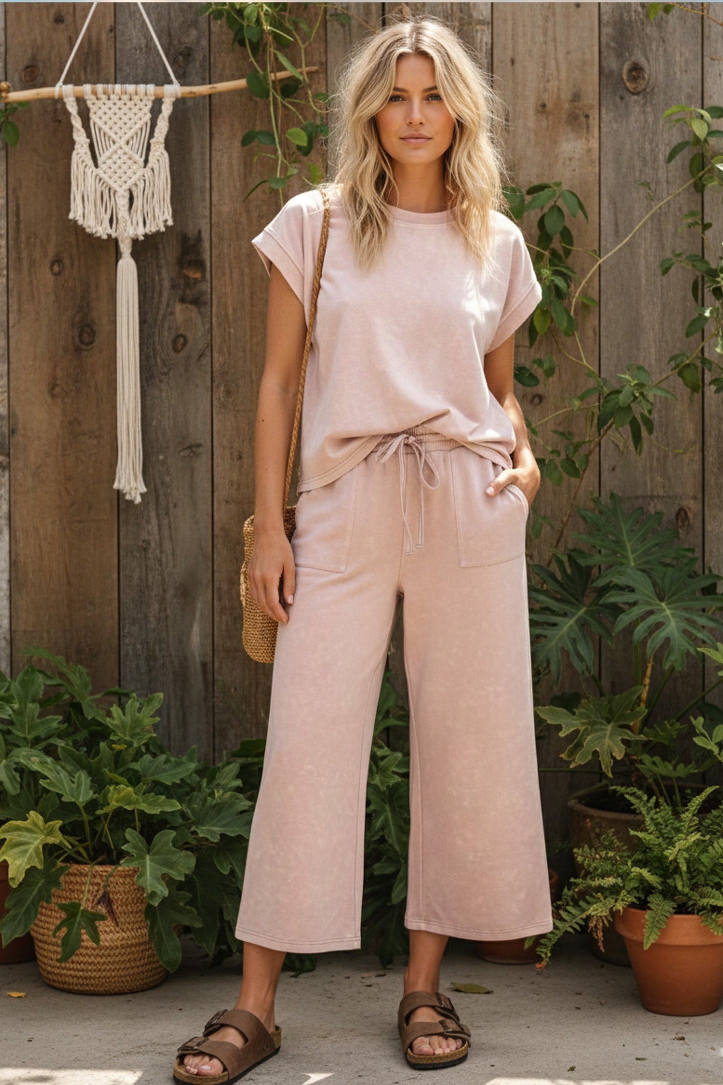 SEWN+SEEN Mineral Wash Scuba Lounge Set