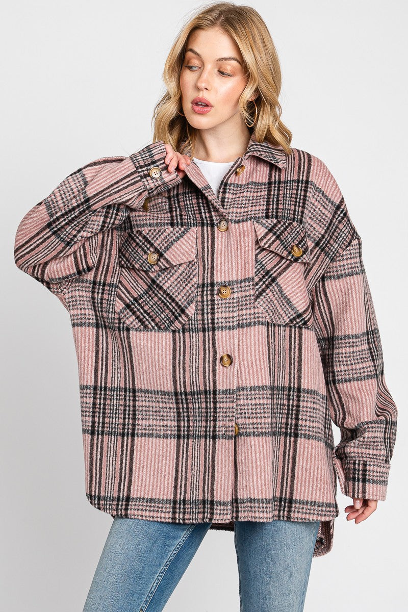 SEWN+SEEN  Plaid Flannel Shacket