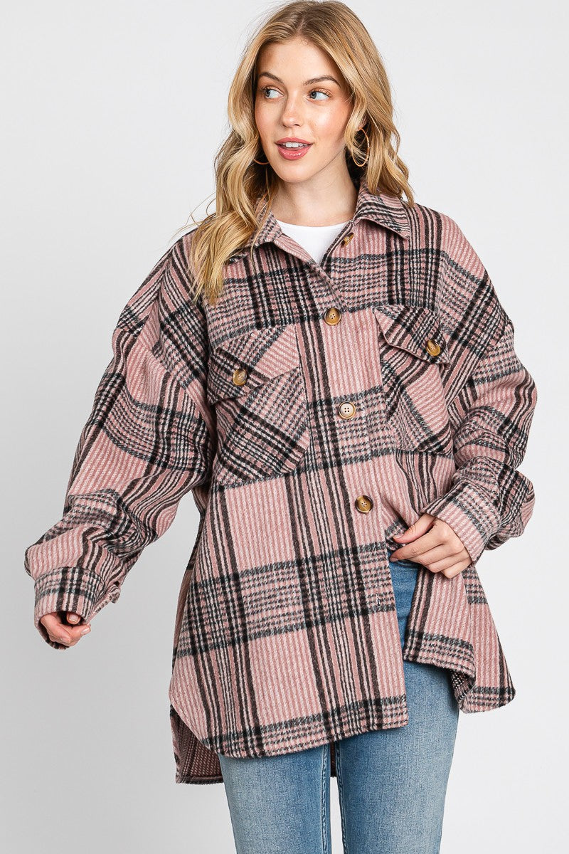 SEWN+SEEN  Plaid Flannel Shacket