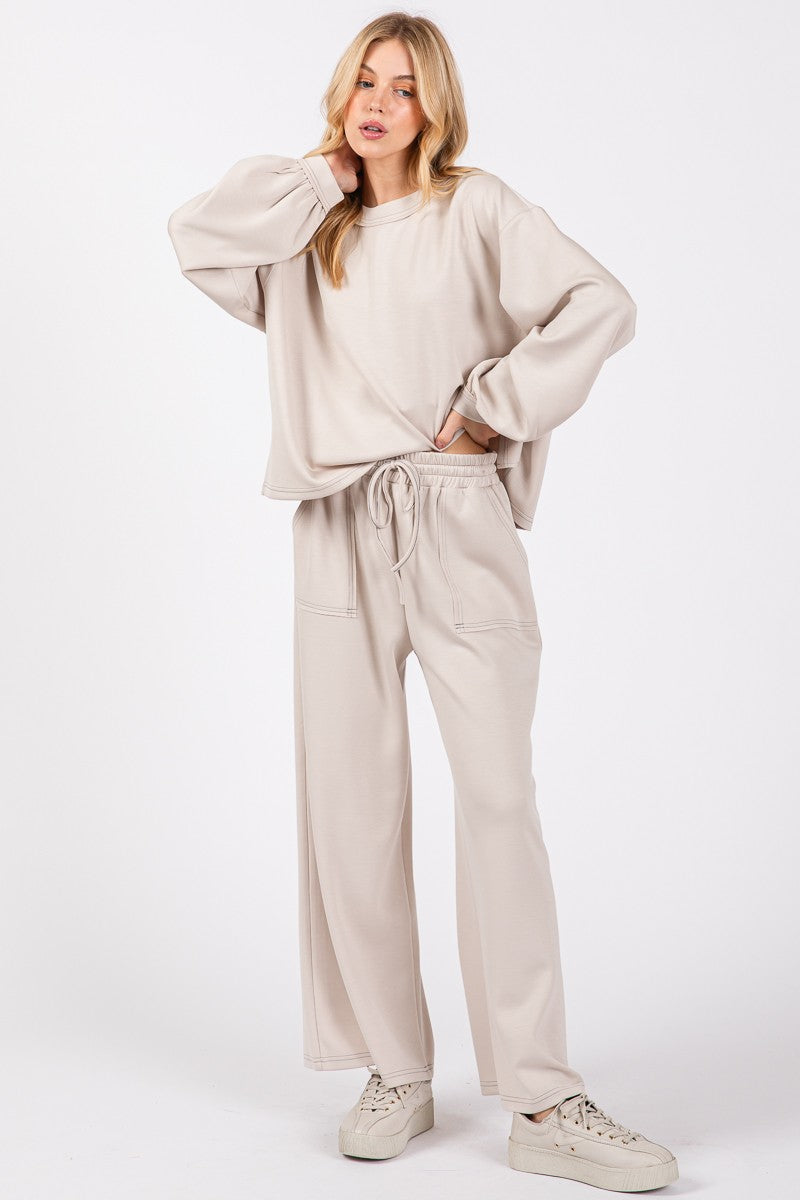 SEWN+SEEN Scuba Top and Pant Set