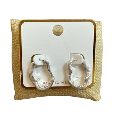 DMC Oval Hammered Earrings