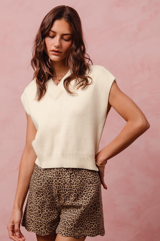 SO ME V Neck Sweater Vest