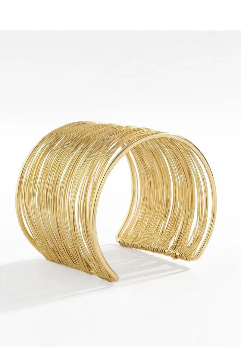 SWAN Metal Brushed Open Wide Bangle