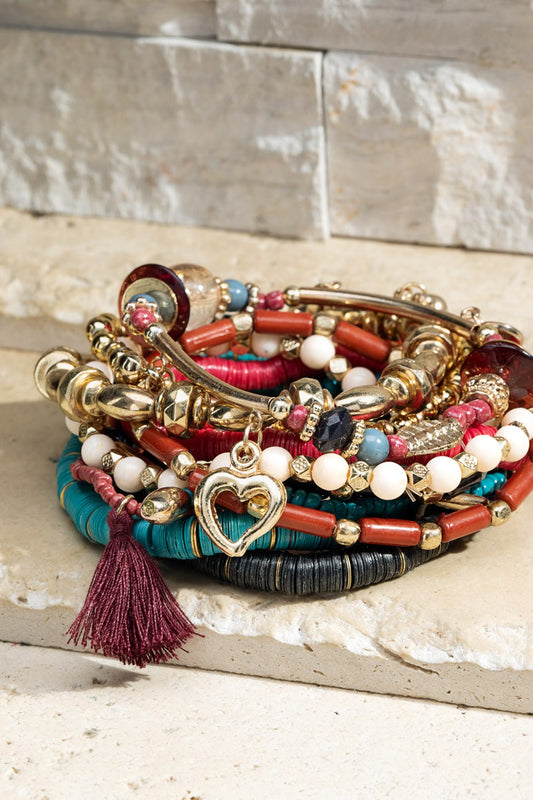 URBANISTA Mixed Media Bracelet Set