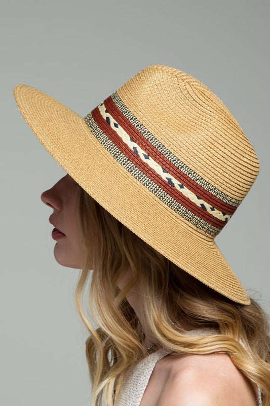 URBANISTA Braided Trim Panama Hat