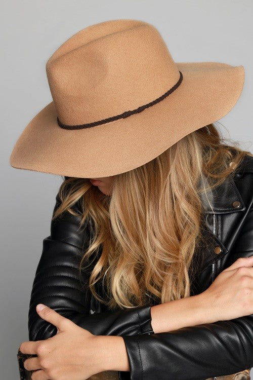 URBANISTA Wool Wide Brim Panama Hat