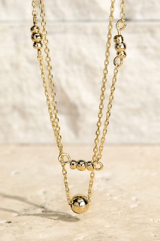 URBANISTA Brass Beads Pendant Necklace