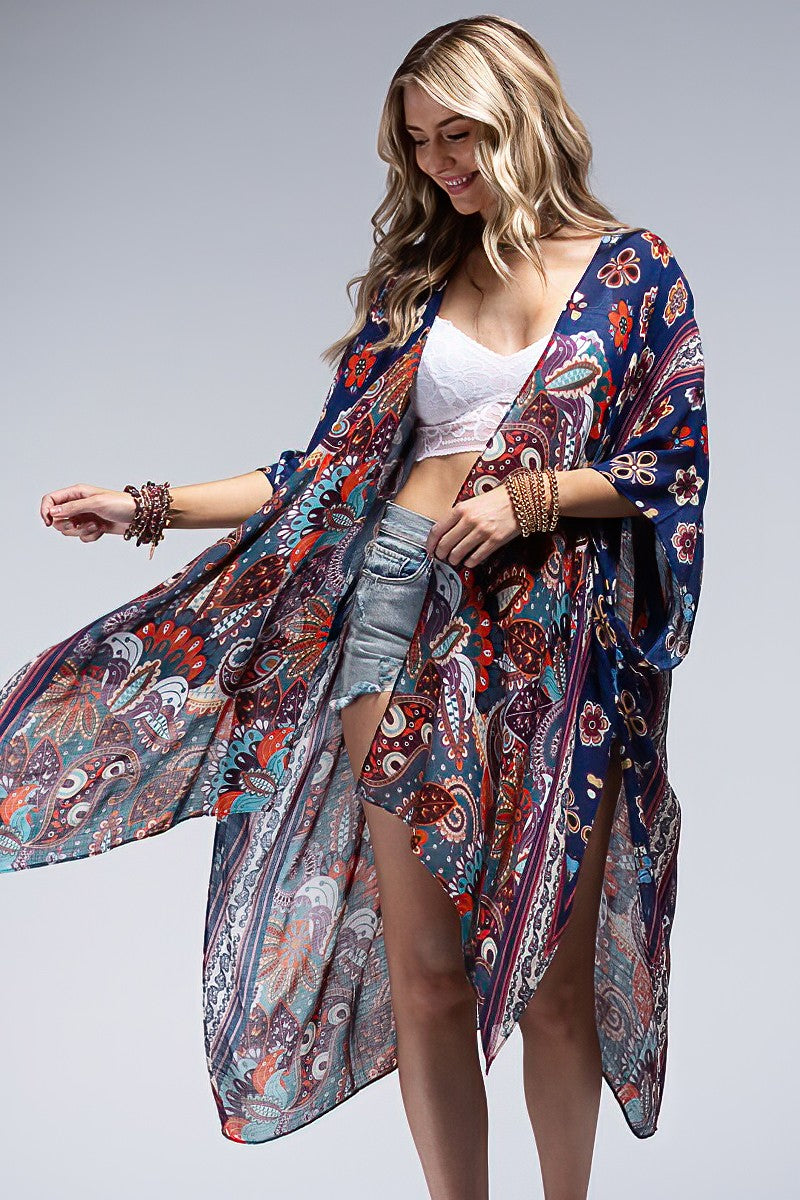 URBANISTA Flower & Paisley Kimono