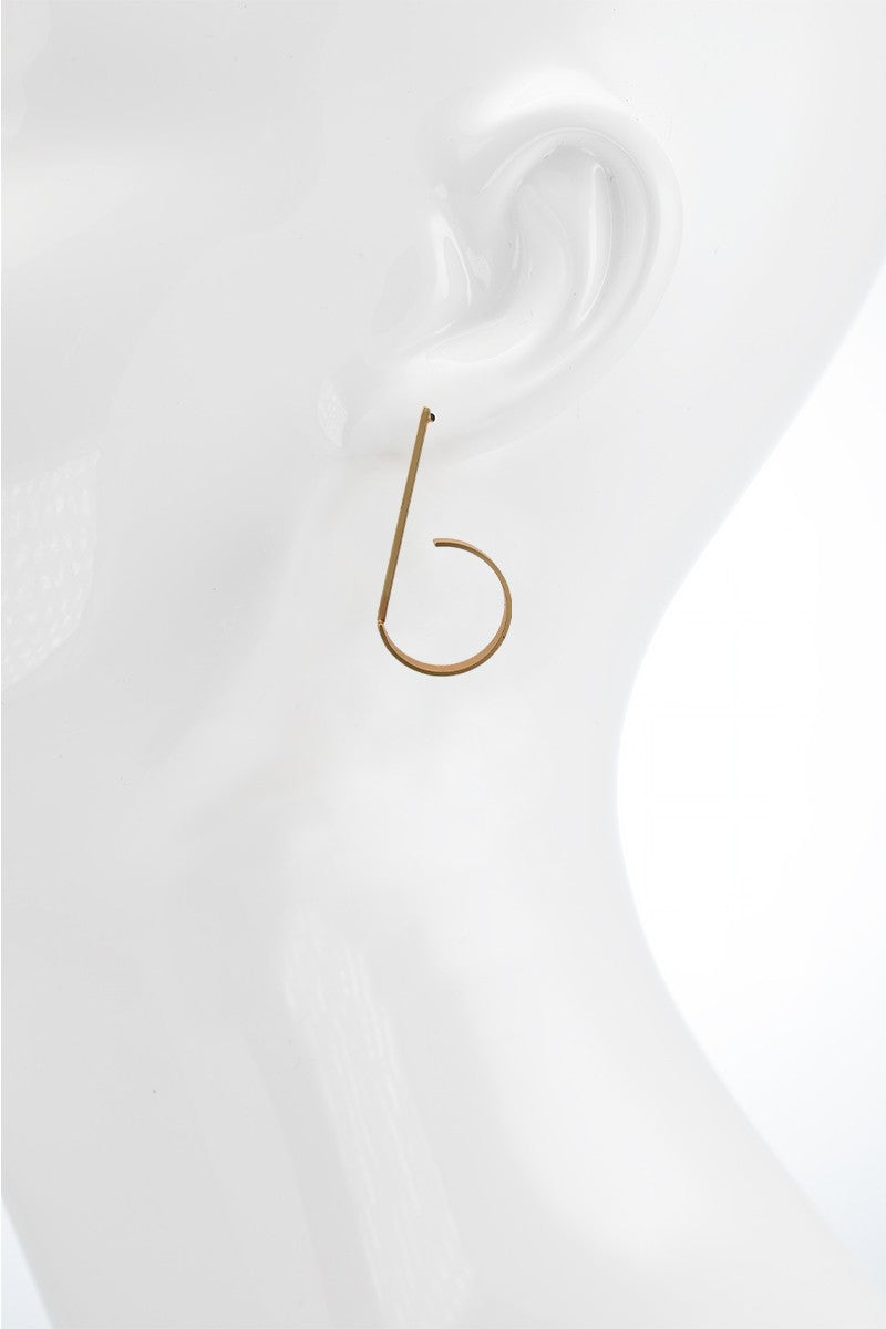 URBANISTA Hook Earrings in Gold or Silver